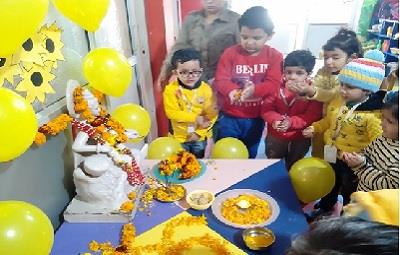 Vasant Panchami celebrated At Goodwill Kindergarten kiran Garden 